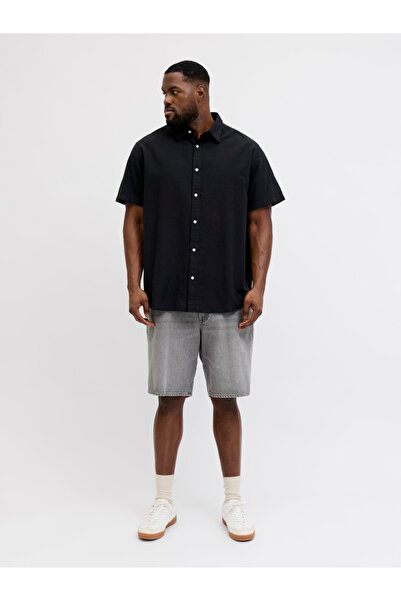 Jack & Jones ΑΝΔΡΙΚΟ ΜΑΥΡΟ ΚΑΛΟΚΑΙΡΙΝΟ ΒΑΜΒΑΚΙΝΟ ΠΟΥΚΑΜΙΣΟ ΜΕΓΑΛΟΥ ΜΕΓΕΘΟΥΣ Μ...