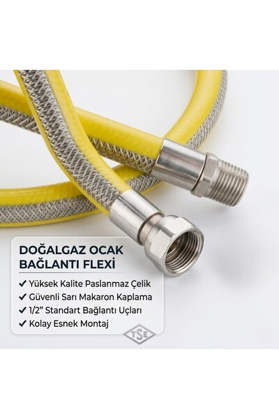 opex PASLANMAZ ÇELİK MAKARON ÖRGÜLÜ OCAK FLEXSİ 200''CM