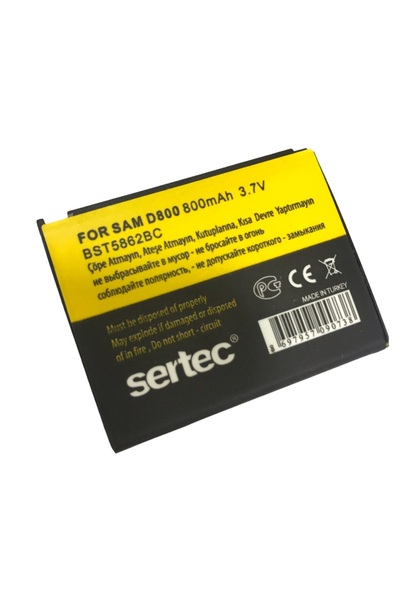 SERTEC - D808/D800 Uyumlu Batarya