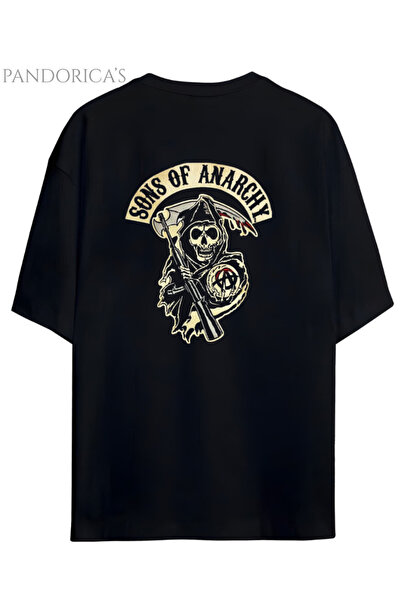 Grafftee Clothing Tricou unisex negru Sons Of Anarchy Jackson Teller, din bum...