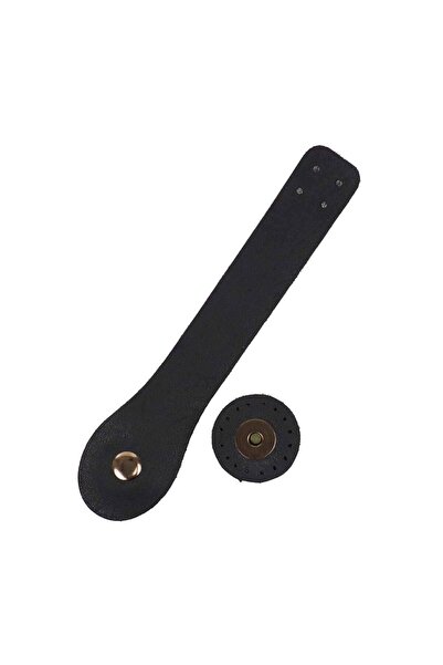 Ritzz Premium Quality Phone Bag Cover with Snap Closure (Gold) - Black