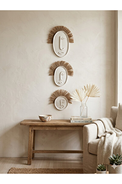 MoonArt Trio Soyut Boho-Minimalist Mask Serisi