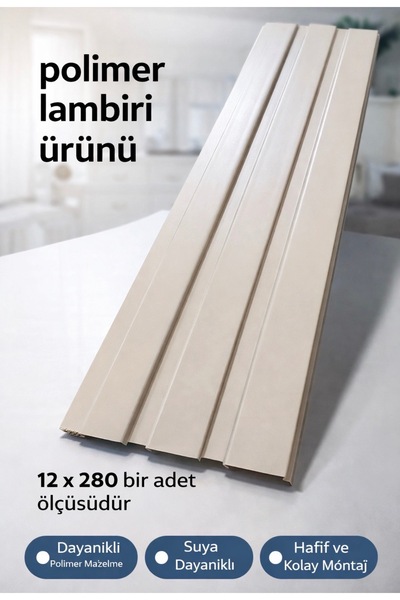 polimer LAMBİRİ VİZYON RENK 12 x 280 EV OFİS DEKOR