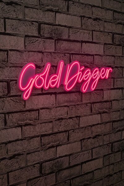 OEM Decor de perete Re-Bloom, Gold Digger, LED, PVC, roz, 64 x 16 x 2 cm