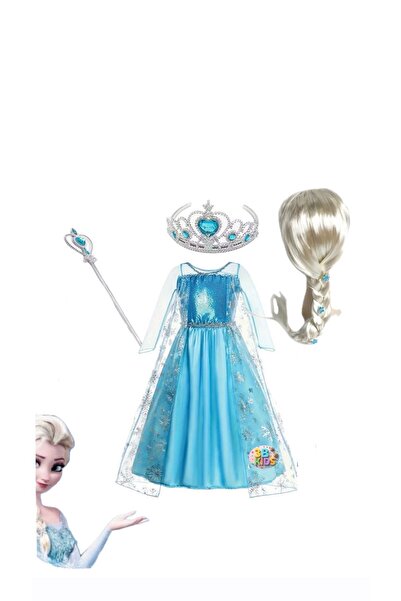 3b kids Σετ Κοστουμιών Περούκας και Φορέματος Έλισα από το Frozen