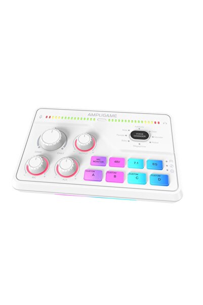 Fifine Ampligame SC8 USB Oyuncu Ses Mikseri