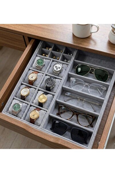 zyc 20 θήκες 8+6+6 Ξύλινη βάση για ρολόι από βελούδινο ύφασμα Baby Face - Βάσ...