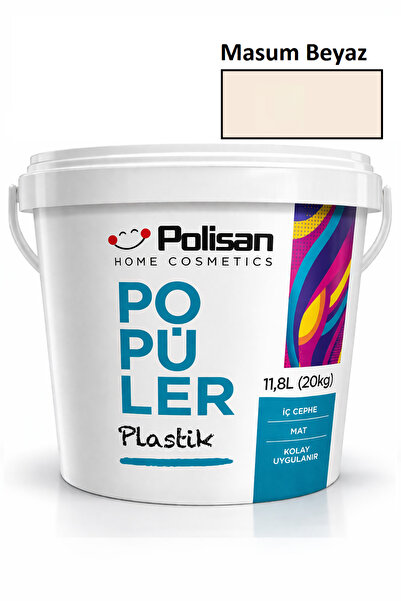 Polisan Popüler Plastik 20 Kg İç Cephe Boyası – Ekonomik & Kolay Uygulama - M...