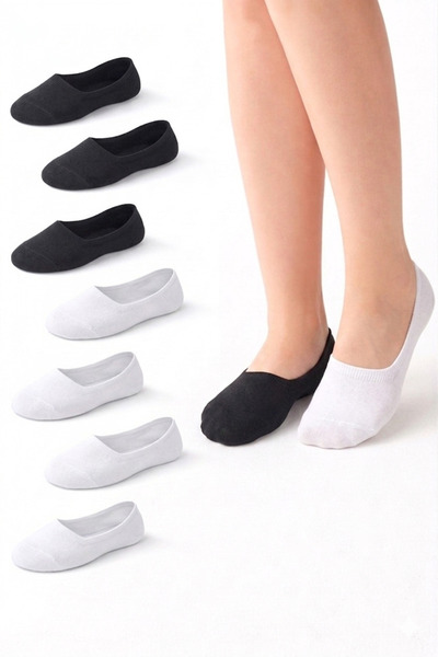 Bilal Çınar Tekstil Bamboo Ballerina Socks Seamless Silicone Breathable Unise...