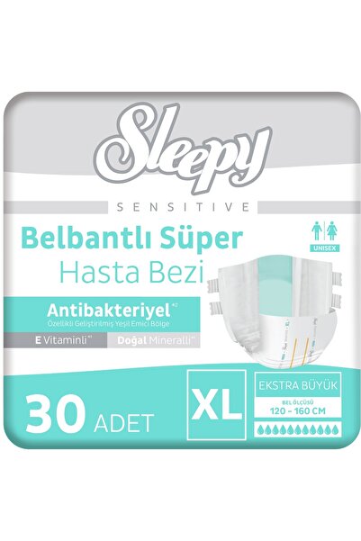 Sleepy Sensitive Süper Yetişkin Hasta Bezi Xlarge 30 Adet