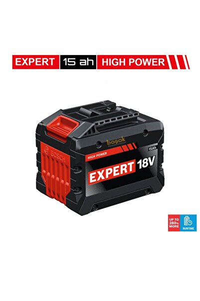 Bosch Expert Yeni 15,0 Ah Güçlü Yedek Akü EXBA 18V-150 1600A036ZM