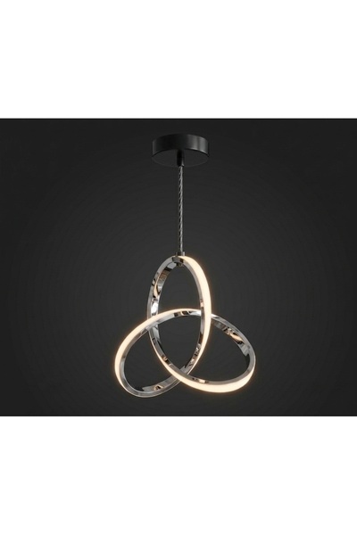 Lzy Avize Store Ares Krom Modern Sarkıt LED Avize 3 Renk | Salon, Yemek Masas...