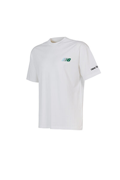 New Balance NB Lifestyle Ανδρικό T-shirt Λευκό - MNT1644