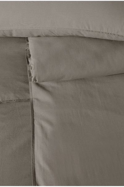NazeninHome Washed Natural Cotton Duvet Cover Set |   Washed Cotton |   100% Cotton |   Single Bed (with Cream Sheets)