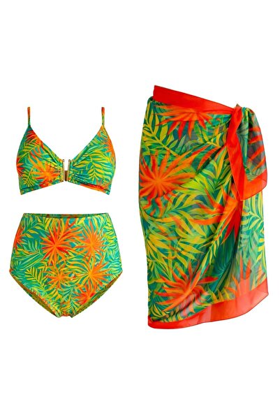 SAILOR moda Σετ μπικίνι Pareolu με αξεσουάρ και ψηλή μέση