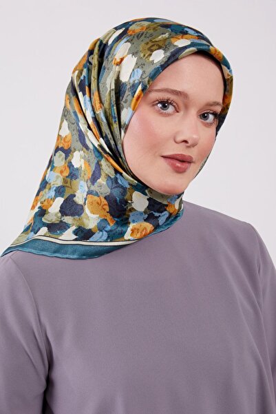 Levidor وشاح كريستالي لامع بنمط الباتيك المطلي بالزيت