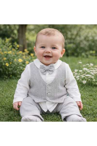 Beyge Giyim 2-Piece Men's Suit with Vest