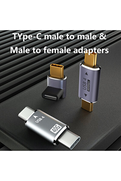LivX USB4.0 Type-C L Şekilli Adaptör 40Gbps Veri Transferi, 100W Hızlı Şarj, 8K@60Hz Görüntü OTGL