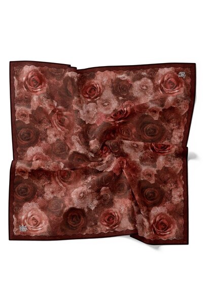 Levidor Φουλάρι με σχέδιο τριαντάφυλλου κήπου και λαμπερά κρύσταλλα