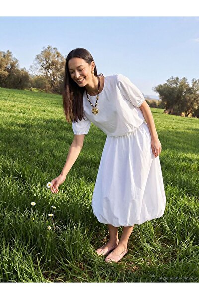 LC Waikiki Lcwaikiki Classic Elastic Waist Balloon Skirt