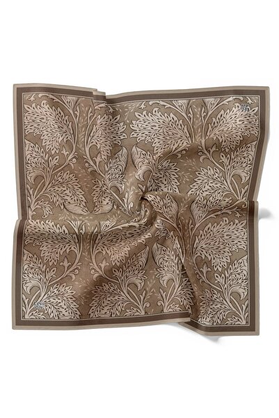 Levidor Φουλάρι με έθνικ σχέδιο φύλλων τσινέζικης κεραμικής και λαμπερά κρυστ...