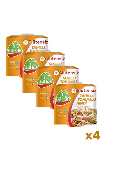 Bahar Hindi Pişmiş Hindi Glutensiz Tahıllı Tohumlu 185g 4 Adet