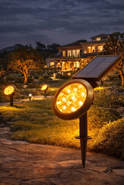 Cata CT-7320A 18W Solar Bahçe Armatürü (Amber)