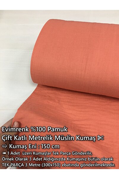evimrenk Müslin Kumaş %100 Pamuk Çift Katlı - Hobi - Elbise - Gömlek - Çocuk ...