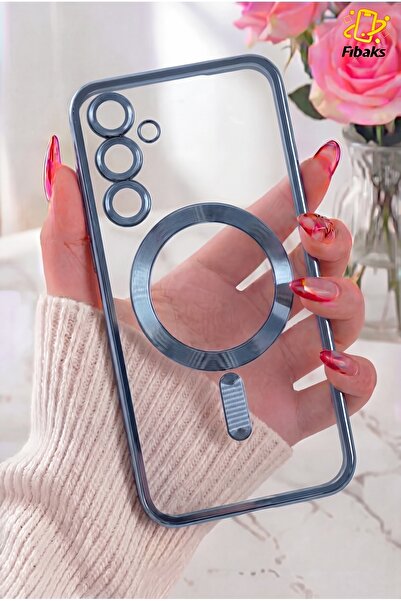 Fibaks Galaxy S26 Plus Kılıf Kamera Lens Koruma Camlı Magsafe Şarj Destekli K...