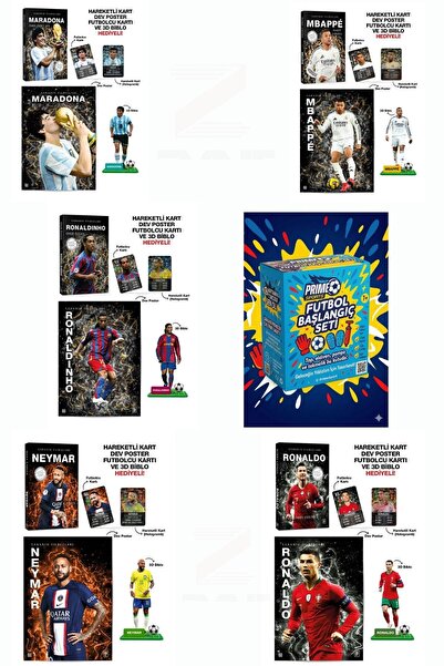 Parodi Yayınları Sahanın Yıldızları-Maradona-Mbappe-Ronaldo-Neymar-Ronaldinho...