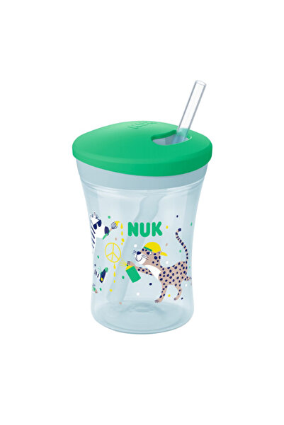 Nuk Evolution Action ποτηράκι εκμάθησης με καλαμάκι, 230 ml, από 12 μηνών, Πρ...