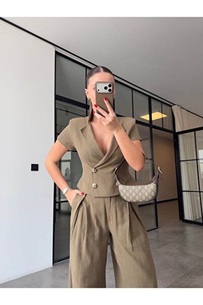 BB Bensu Buyruk ΣΕΤ ΠΑΝΤΕΛΟΝΙ ΚΑΙ ΜΠΛΟΥΖΑ ΑΠΟ ΛΙΝΟ ΜΕ ΣΧΕΔΙΑ ΚΑΤΑ ΤΗΝ ΚΟΡΤΙΝΑ...