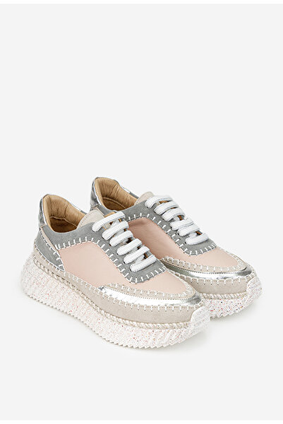 Dasha NUR women's pink and gray Leather shoes