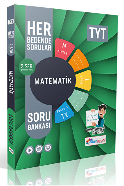 köşebilgi yayınları TYT HER BEDENDE SORULAR MATEMATİK 2. SERİ (Orta-İleri Sev...