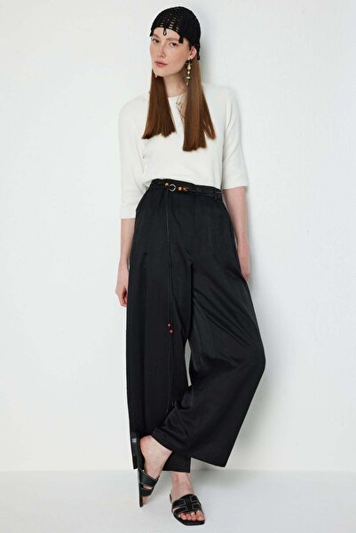 Ekol Παντελόνι με φαρδιά μπατζάκια και κορδόνι στη μέση