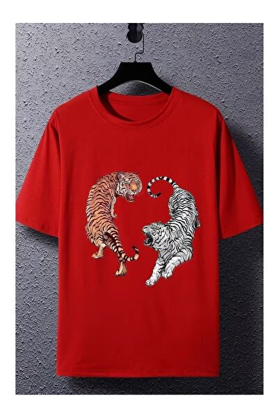 ZİYMO 2 Μπλουζάκια με στάμπα τίγρης