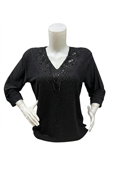 moda myflow SİM VE TAŞ DETAYLI BLUZ