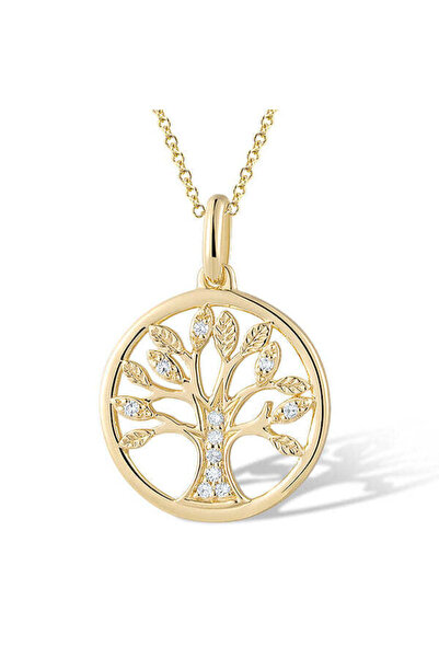 Bijuteria SORELLY Κρεμαστό Δέντρο της Ζωής από χρυσό 14 καρατίων με διαμάντια...