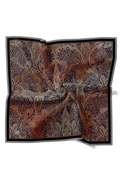 Levidor Φουλάρι με έθνικ σχέδιο φύλλων τσινέζικης κεραμικής και λαμπερά κρυστ...