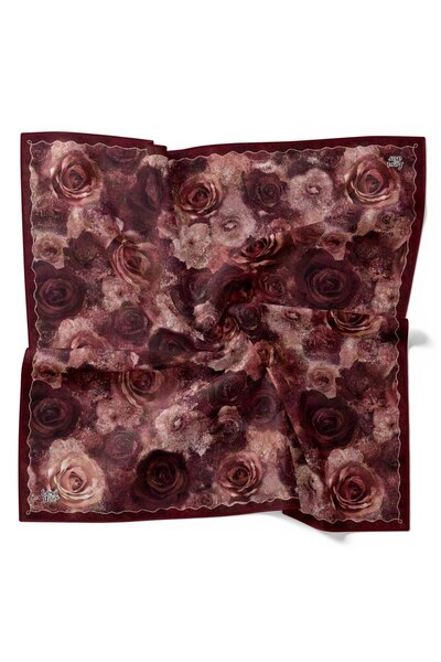 Levidor Φουλάρι με σχέδιο τριαντάφυλλου κήπου και λαμπερά κρύσταλλα