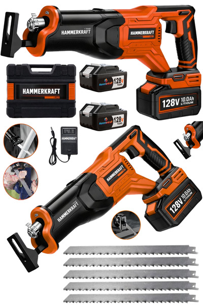 HAMMERKRAFT 180Derece Döner Başlıklı Profosyonel Et Kemik Ahşap Metal Demir K...