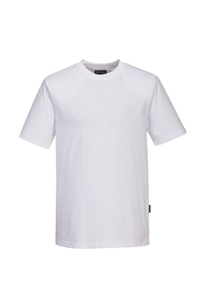 PORTWEST Tricou de lucru, antistatic, alb