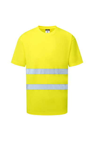 PORTWEST Tricou de lucru, reflectorizant, galben