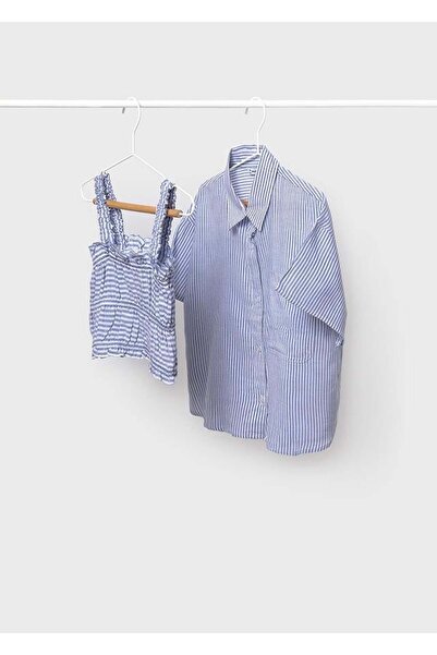 MAYORAL Two-Piece Crop and Shirt Set for Girls