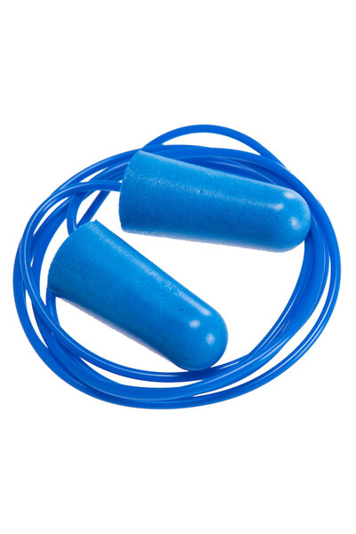 PORTWEST Detectable Corded PU Ear Plugs (200 Pairs), talie elastica, industri...
