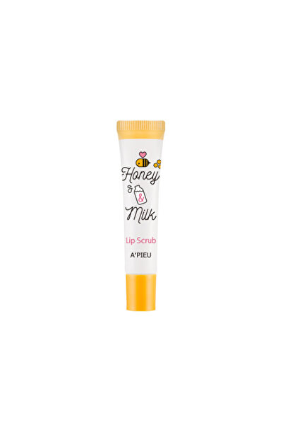 A'PIEU Scrub de buze cu miere și lapte, 8ml