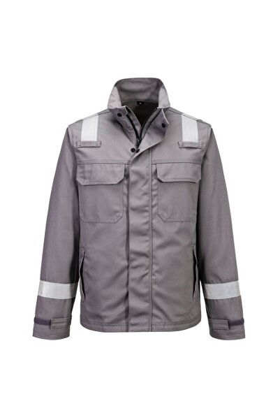 PORTWEST Geaca de lucru, ignifuga, protectie chimica, gri
