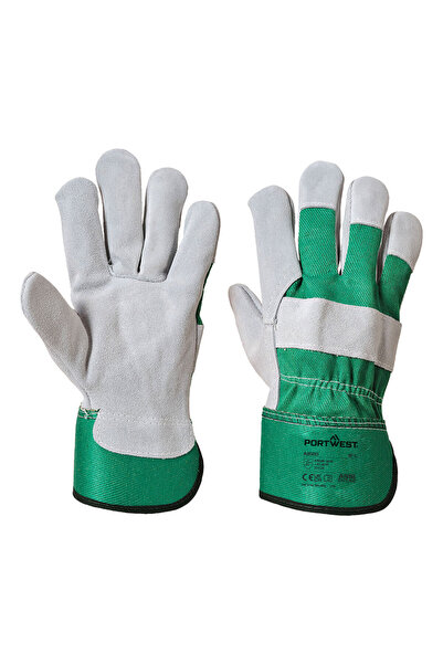 PORTWEST Manusi de protectie, din piele, verde