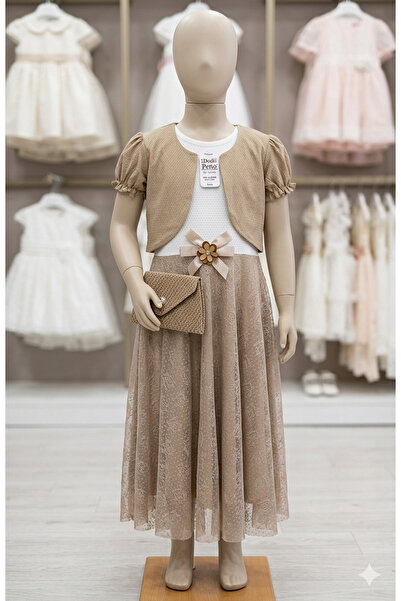 gülerçocuk Bolero and Buckle Detailed Girl's Dress