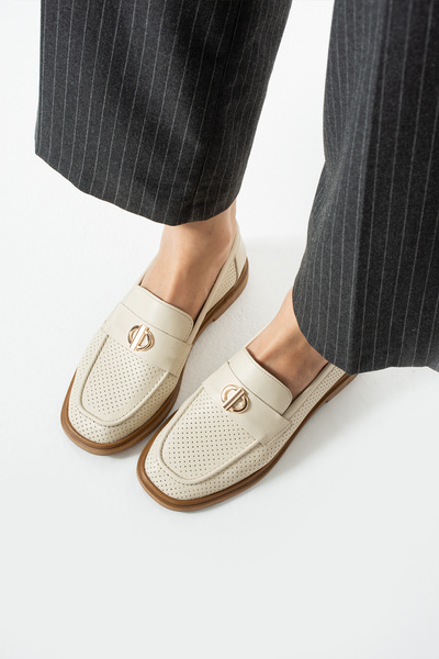 dericia shoes Mirage Hakiki Deri Günlük Rahat Kadın Loafer